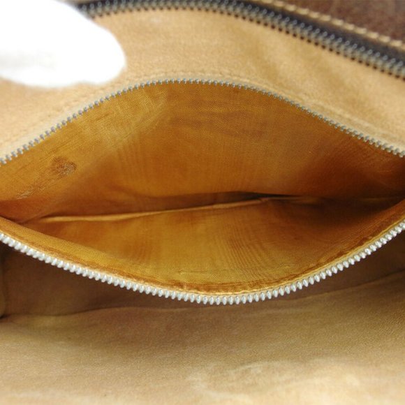 GUCCI clutch bag GG plus beige PVC �~ leather Auth used T18207 - Picture 7 of 8